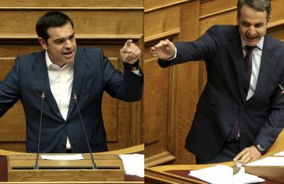 Αλέξης Τσίπρας και Κυριάκος Μητσοτάκης στη Βουλή, 05 Ιουλίου 2018