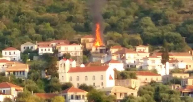 Λευκάδα, φωτιά