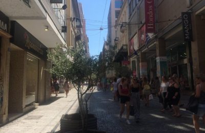 Η κίνηση στην Ερμού 13-08-18