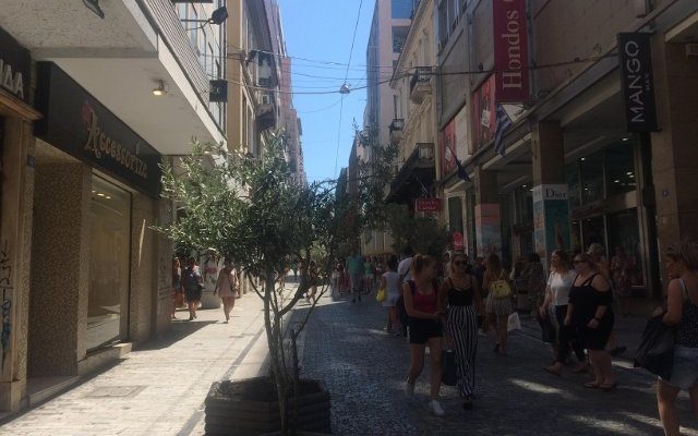 Η κίνηση στην Ερμού 13-08-18