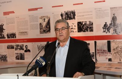 Ο Γενικός Γραμματέας του Κομμουνιστικού Κόμματος Ελλάδας, Δημήτρης Κουτσούμπας