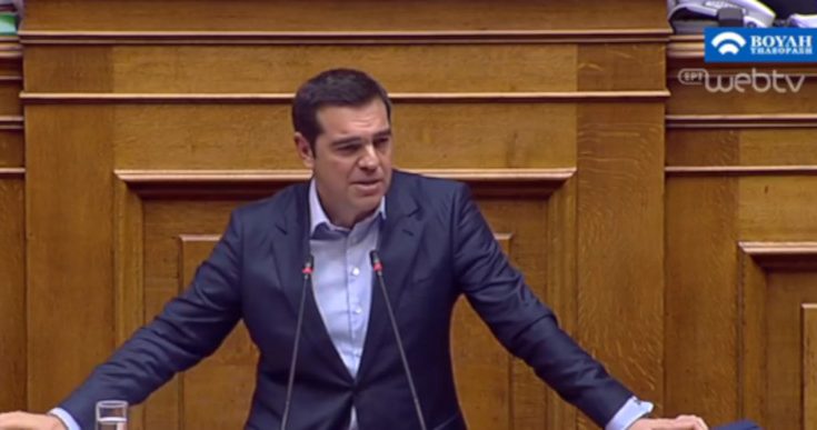 Ομιλία Τσίπρα στη Βουλή για τις μειώσεις στις ασφαλιστικές εισφορές