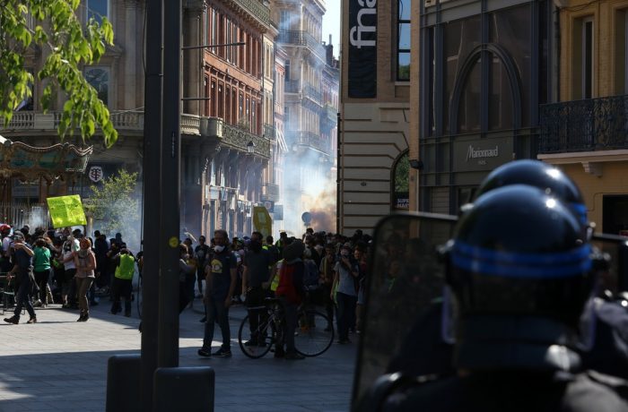 Labor Day and Yellow Vests protest in Toulouse