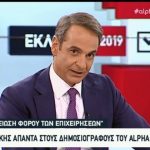 Κ. Μητσοτάκης στον Alpha:  Δεν τίθεται ζήτημα πιστοληπτικής γραμμής στήριξης