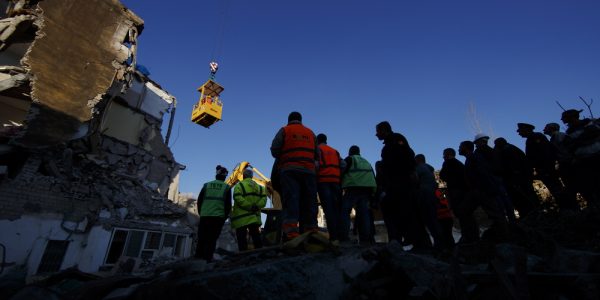 Earthquake aftermath in Albania