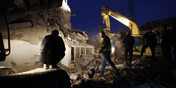 Earthquake aftermath in Albania