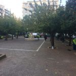 Παρεμβάσεις καθαριότητας στην Πλατεία Αμερικής